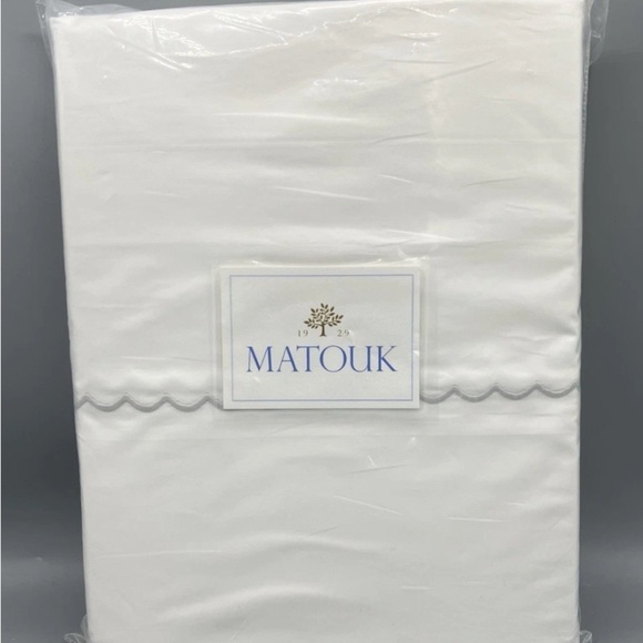 Matouk Astrid Cotton Duvet Cover Set, Full/Queen - Picture 2 of 4